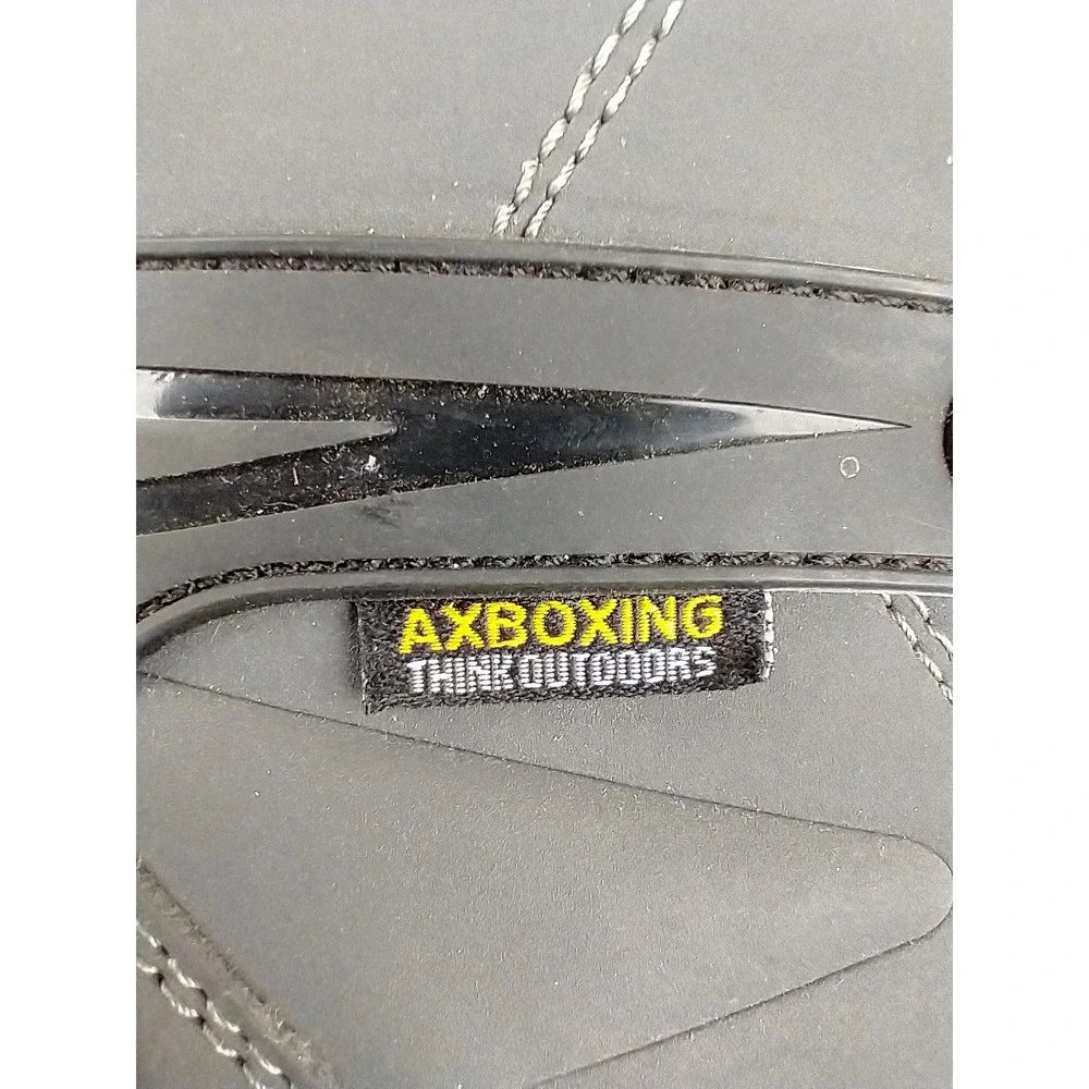 Axboxing Mens Hiking Boots‎ Grey Faux Fur Lined Winter Outdoor Shoes A1235-12 12